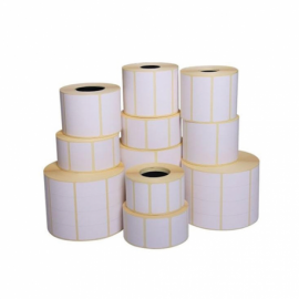 Carton de 12 rouleaux etiquettes thermique Zebra Z-Select 2000D-76x25mm-25-127-2580*